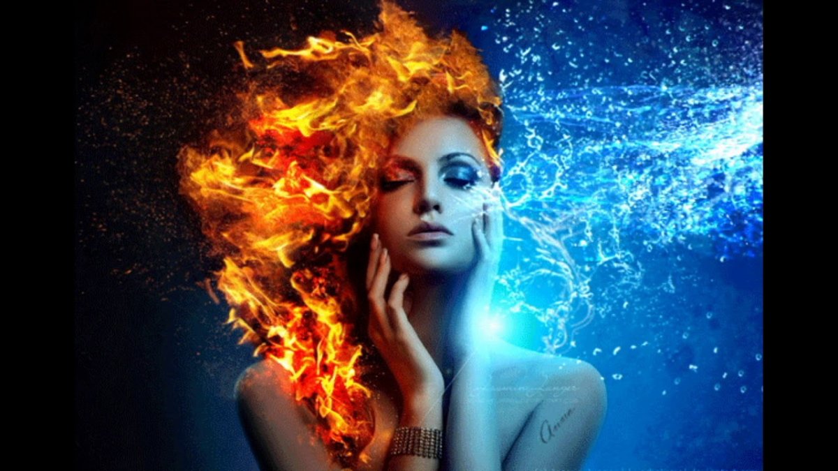 Фото Инь Янь дракон вода и огонь