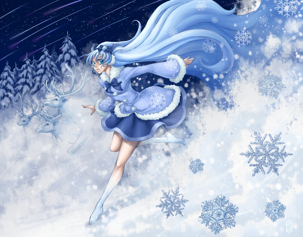 Анимешная Снегурочка