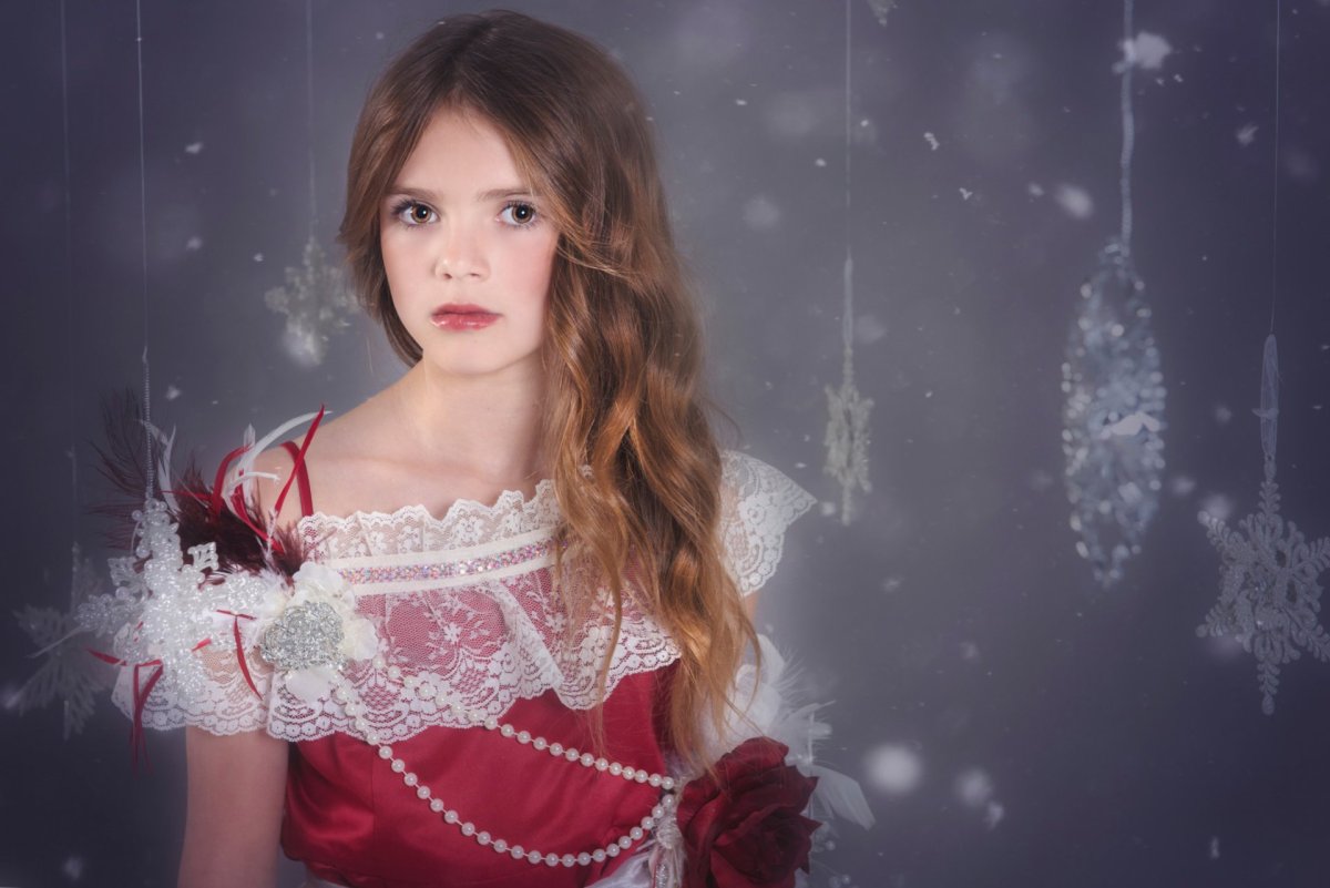 Девочки были снежинками