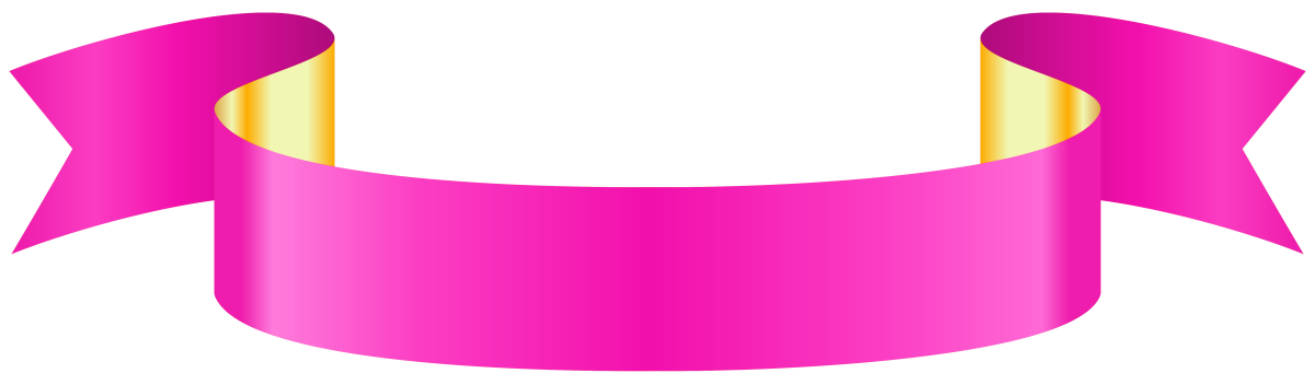 Розовая лента для надписи