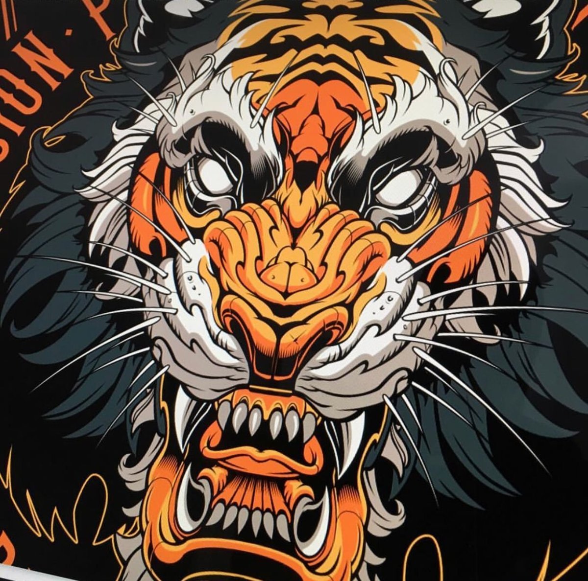 Стилизованный тигр