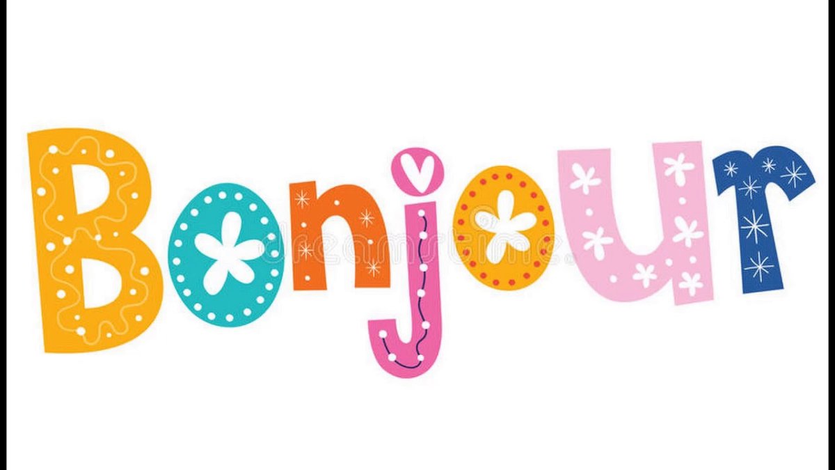 Бонжур надпись на французском