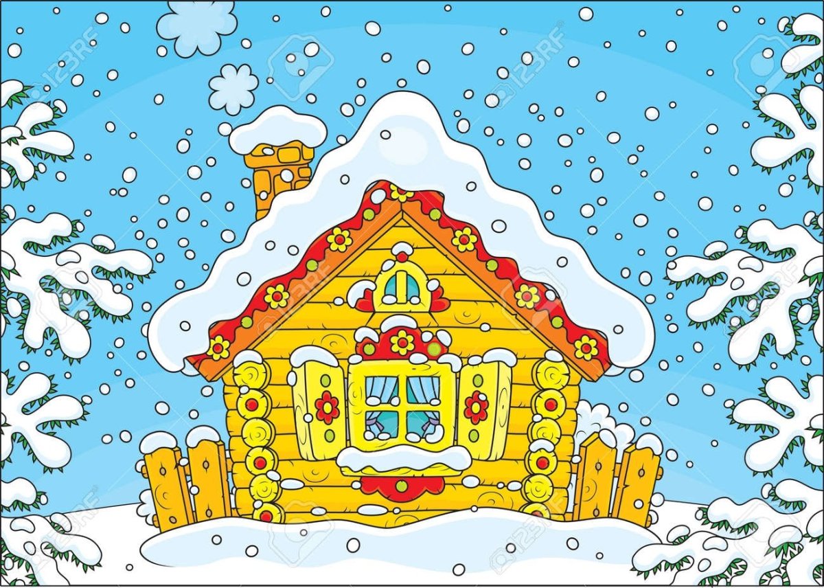 Зимняя избушка для детей