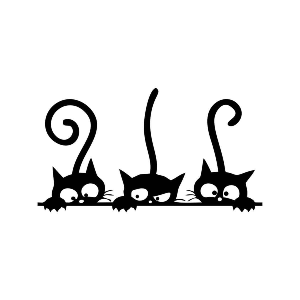 Трафареты котов для декора