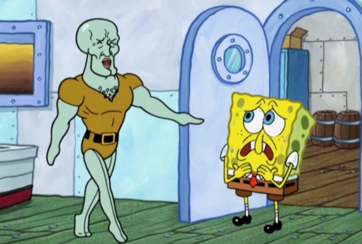 Губка Боб квадратные штаны Сквидвард