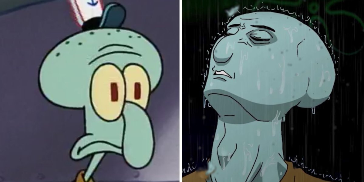 Спанч Боб Сквидвард красавчик