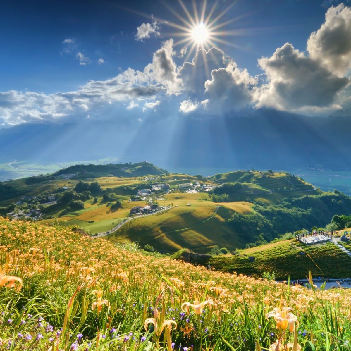 Природа горы солнце