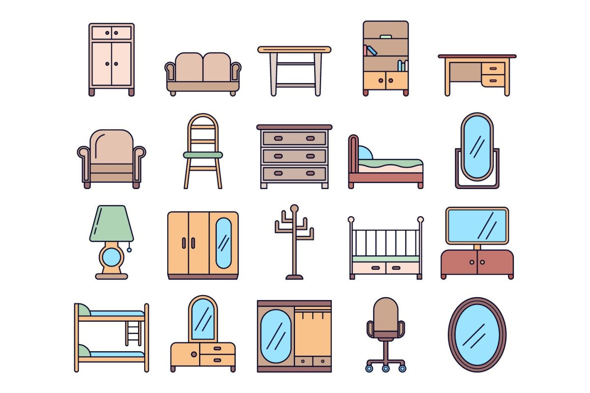 Нарисованная мебель
