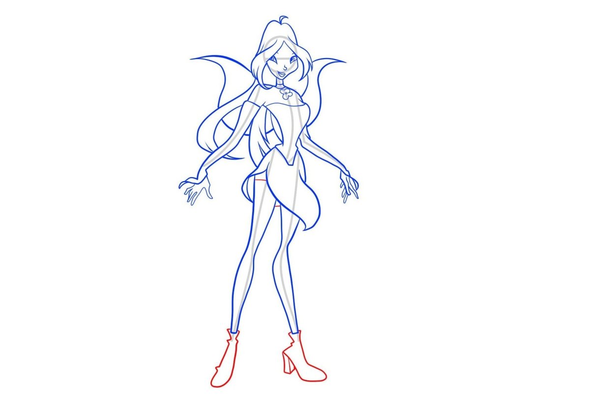 Феи Винкс для срисовки