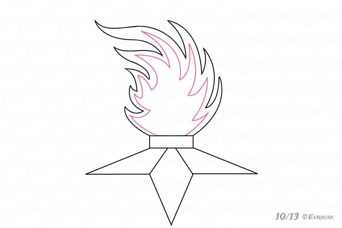 Вечный огонь картинки нарисованные