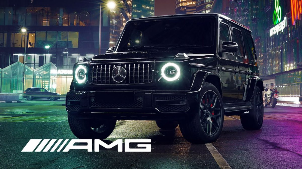 Мерседес g63 AMG В темноте