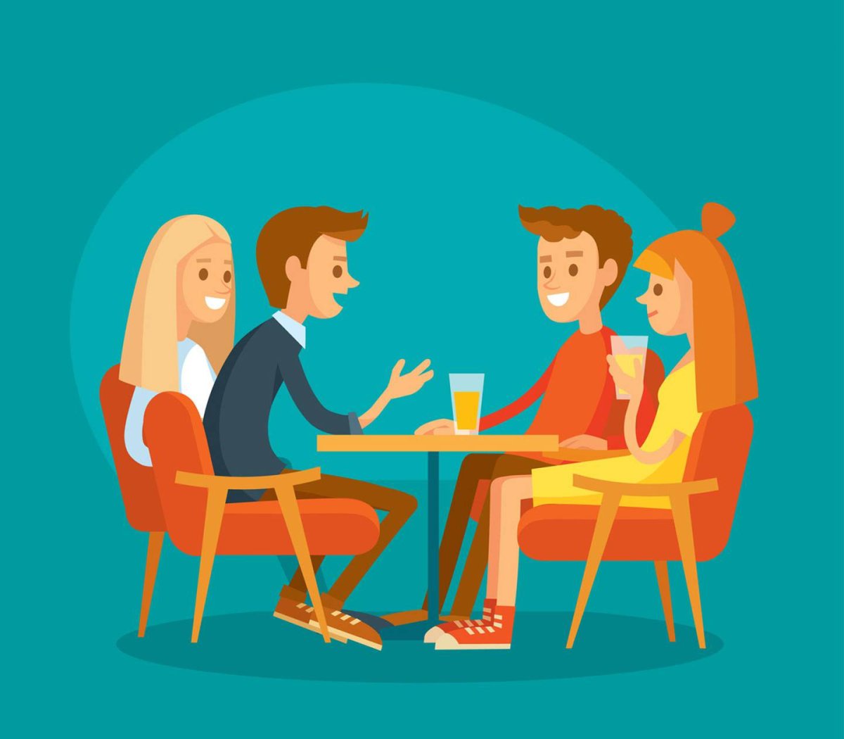 Общение людей иллюстрация