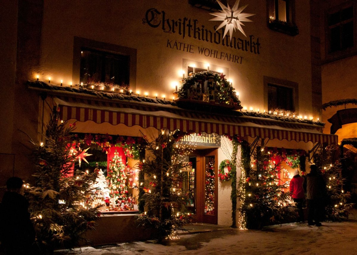 Рождество в Германии улицы