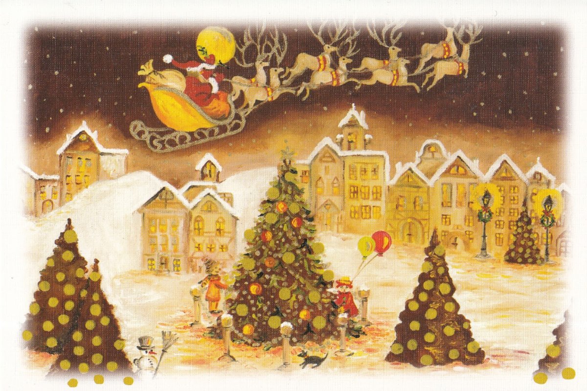 Новогодние открытки Германия