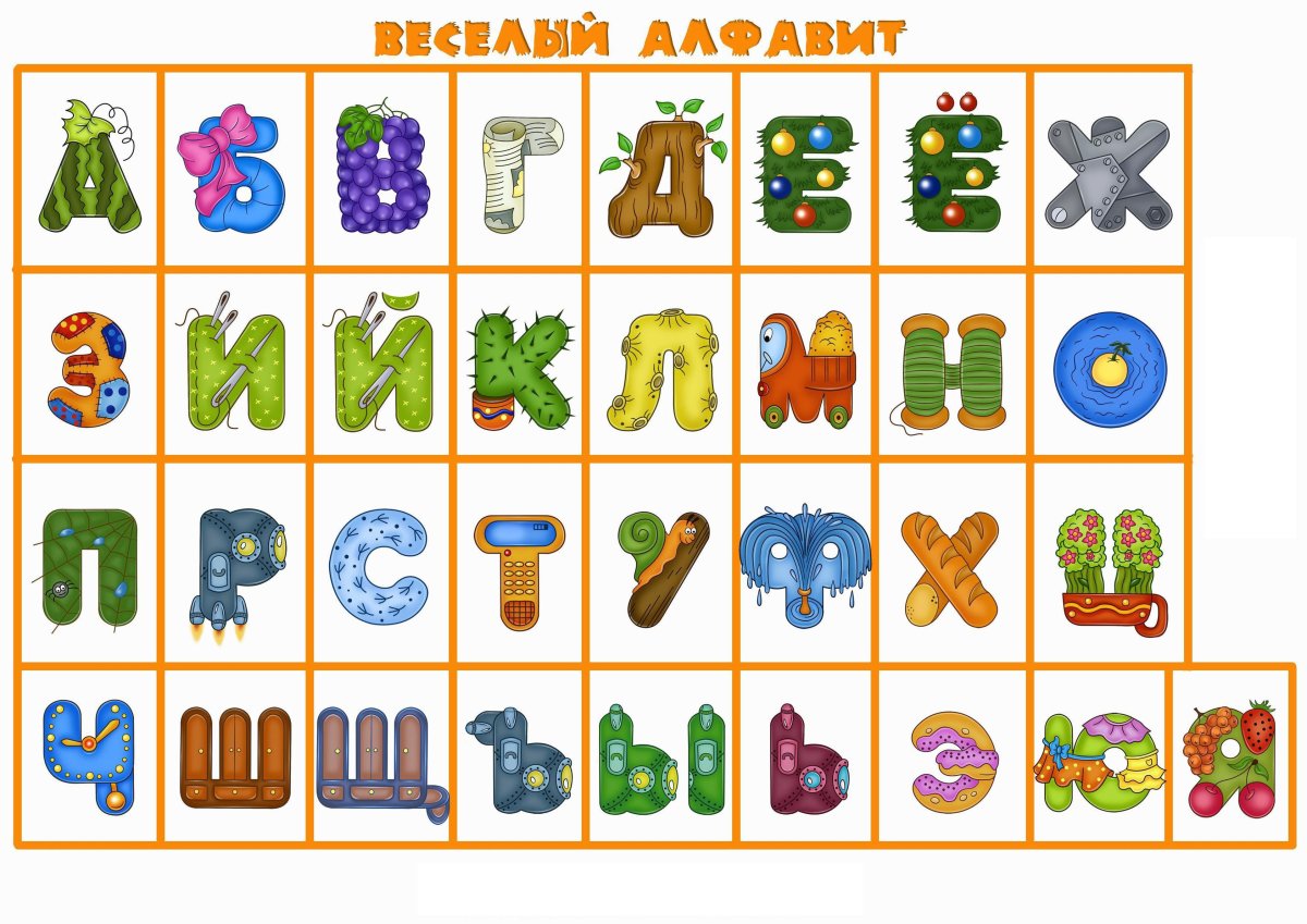 Детский алфавит в картинках