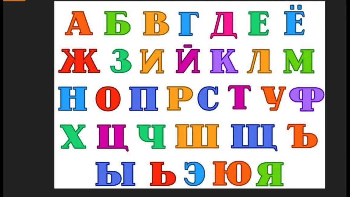 Алфавит русский для детей