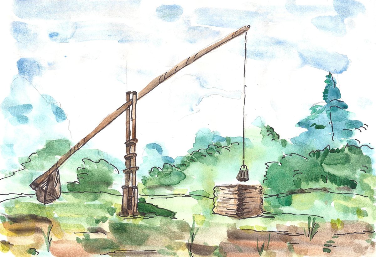 Колодец с журавлем Кубань