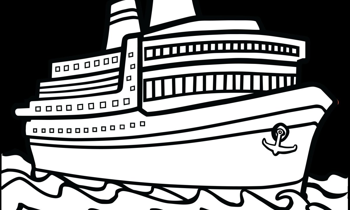 Пароход иллюстрация