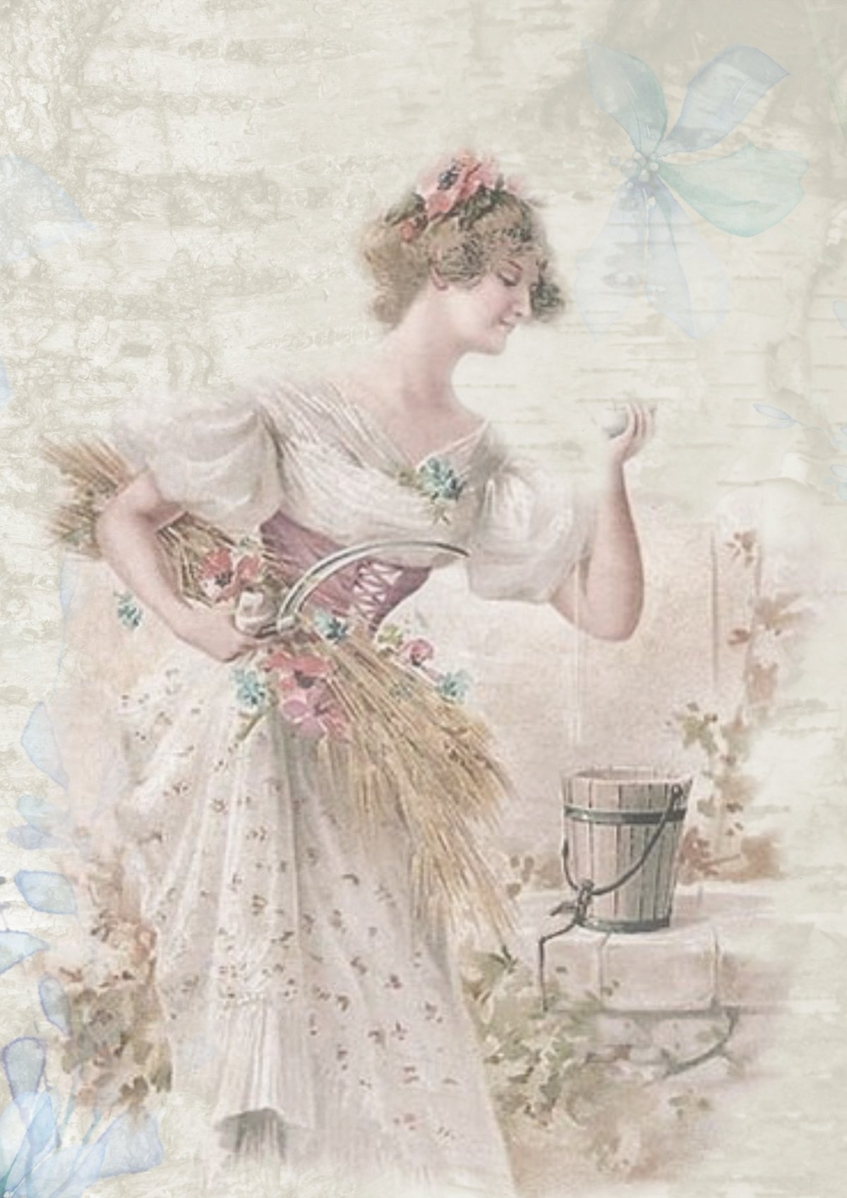 Нежные цветы в чашке