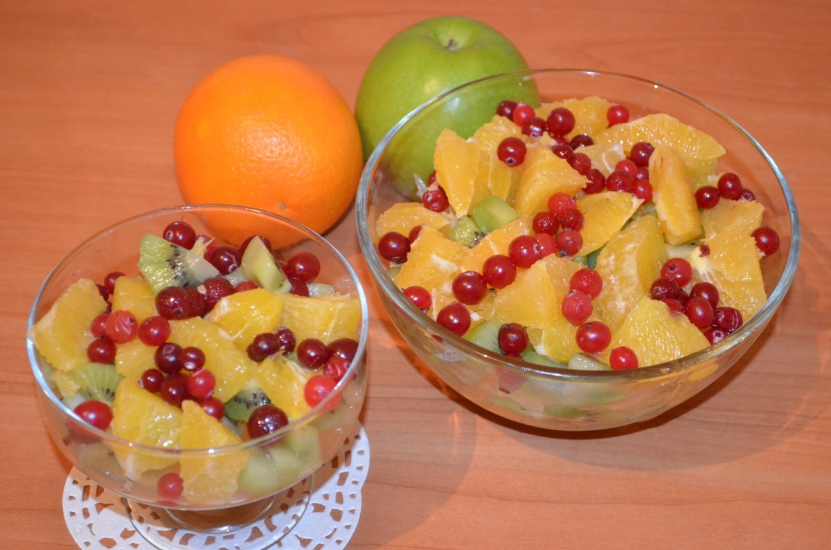 Фруктовый салат осенний