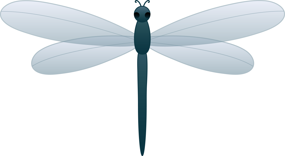 Стрекоза для вырезания цветные