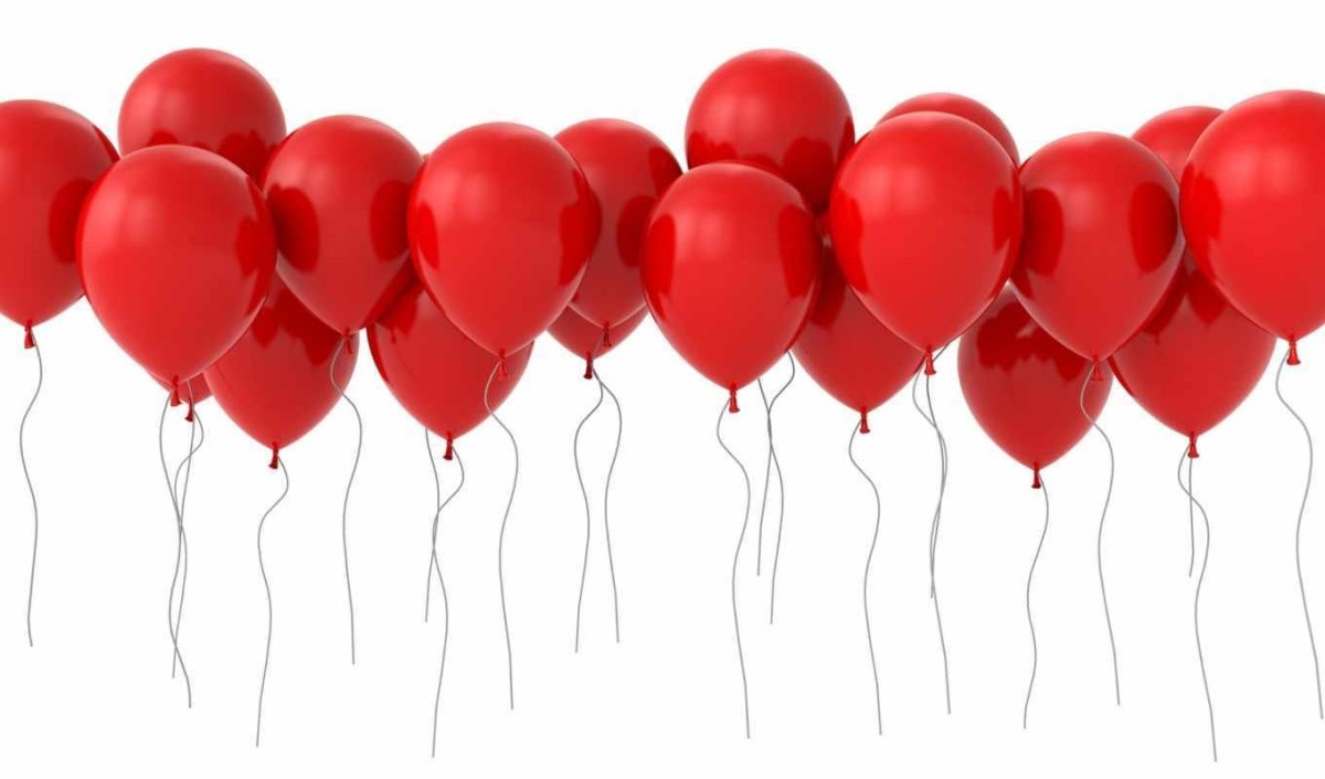 Красный воздушный шарик