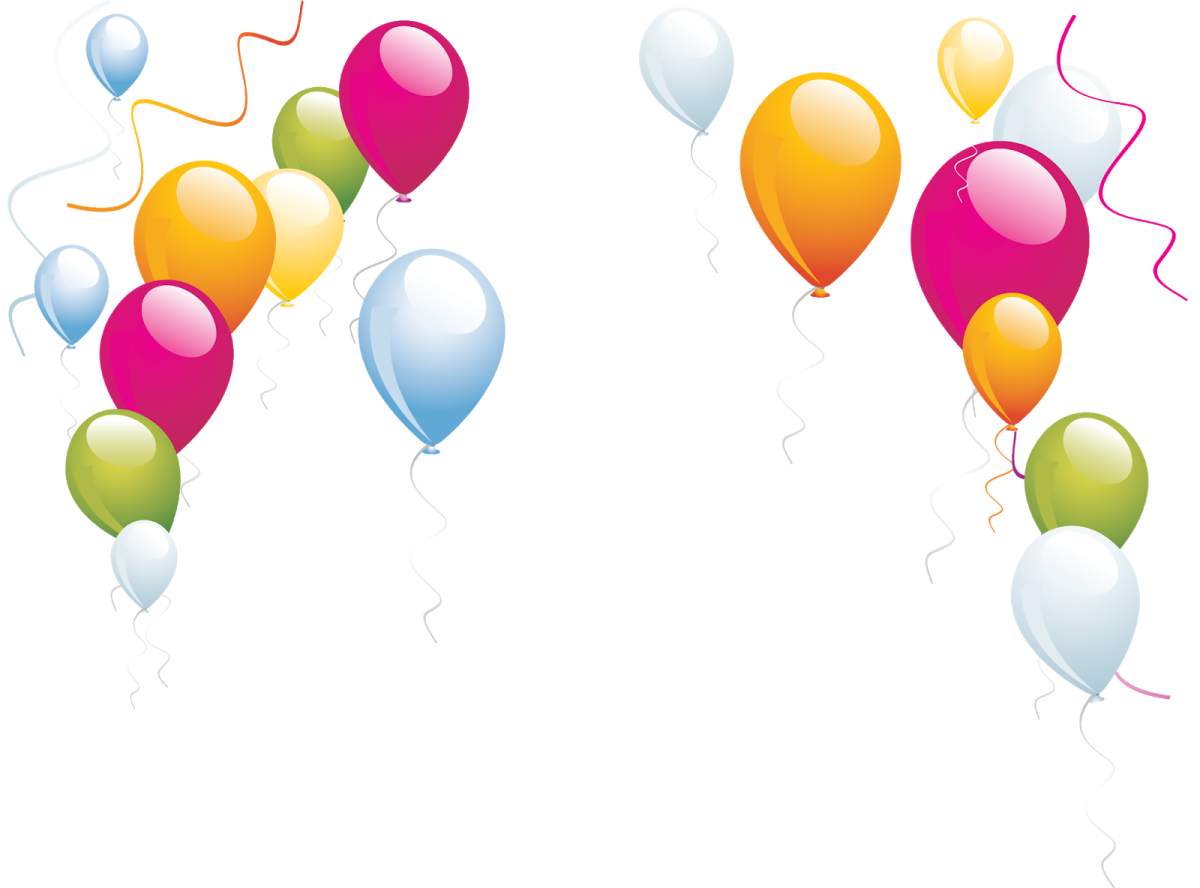 Шарики на прозрачном фоне