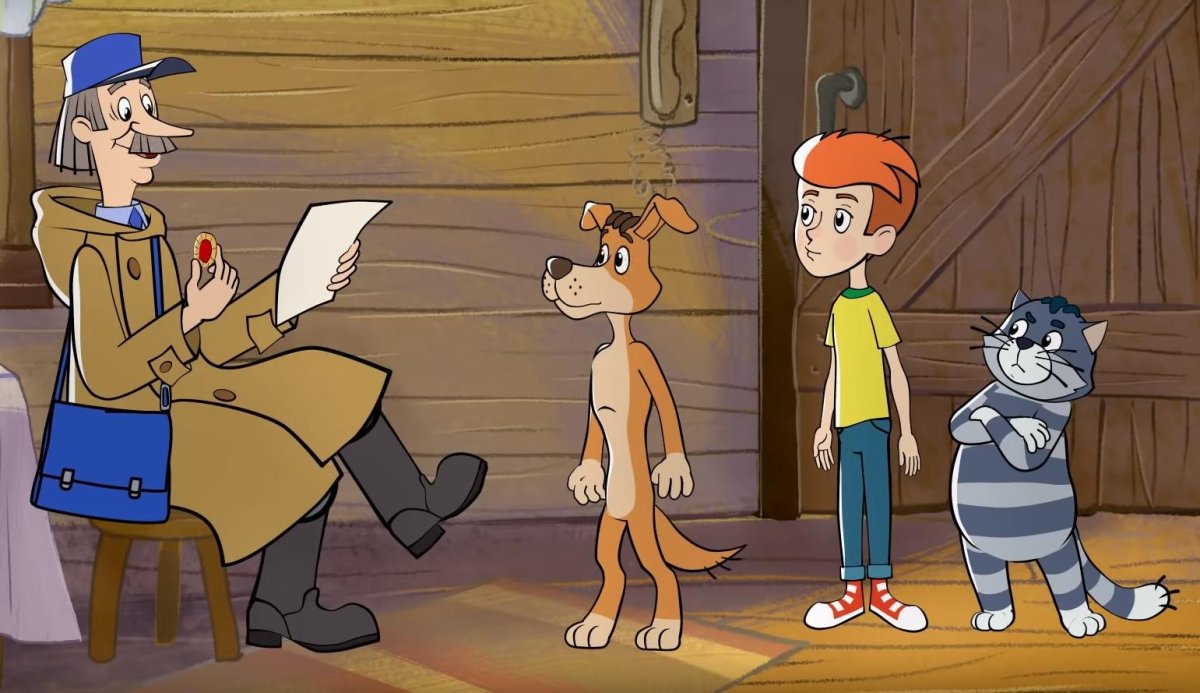 Раскраска Простоквашино Матроскин