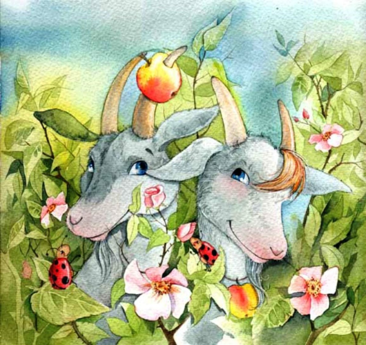 Козочка иллюстрация