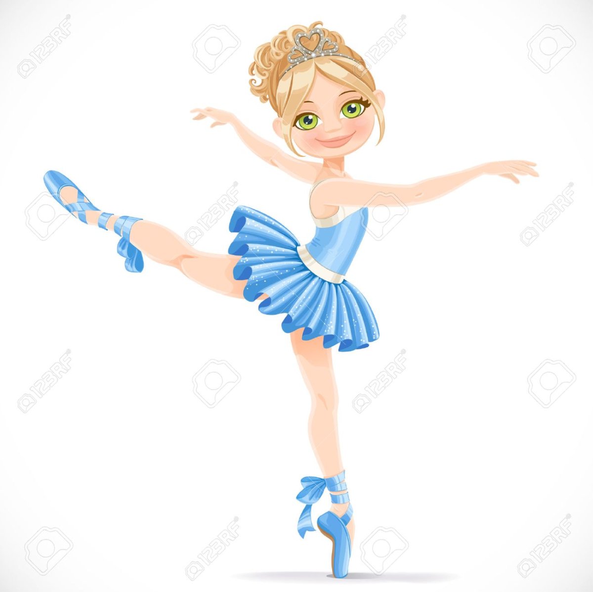 Силуэт маленькой балерины