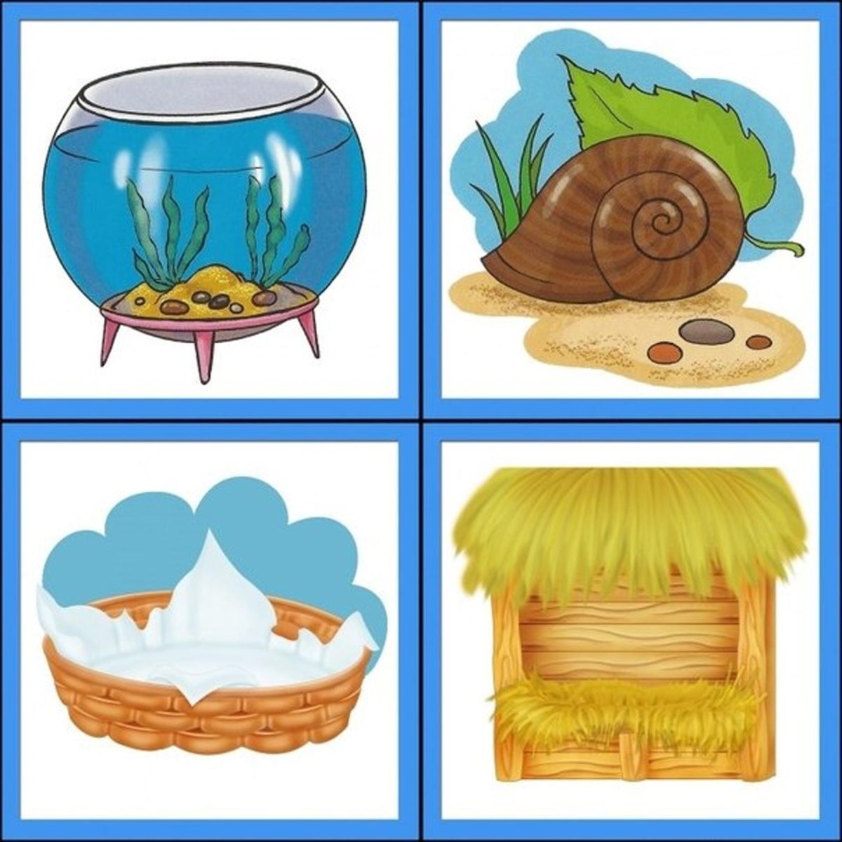 Игра для детей чей домик