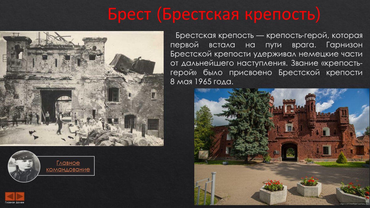 Ход захвата Брестской крепости