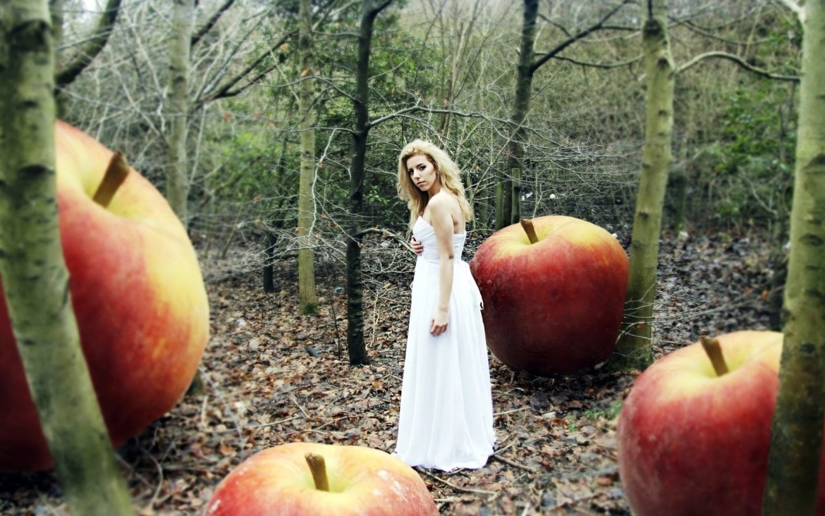 Яблочная фотосессия
