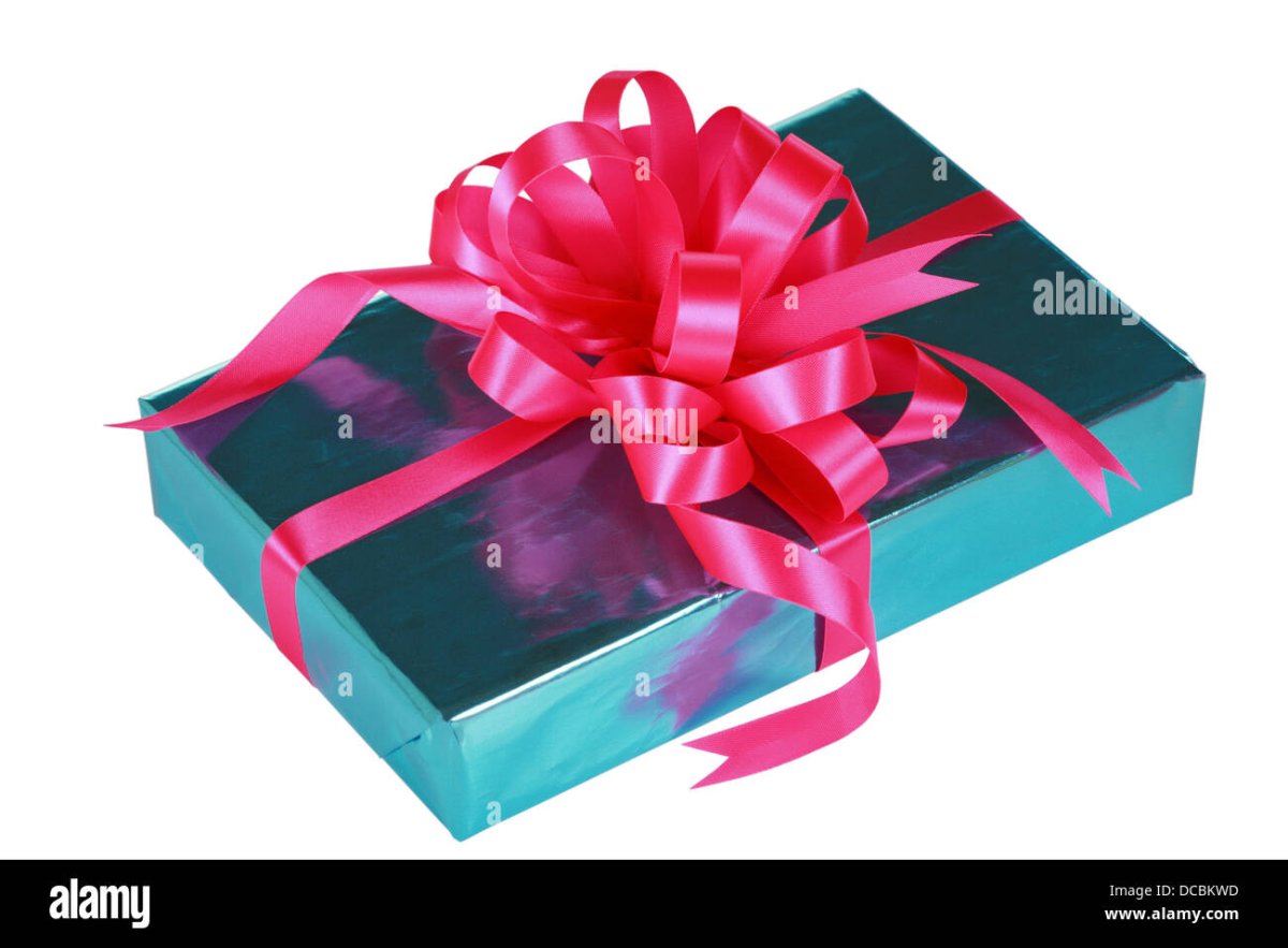 Подарочная коробка с бантом