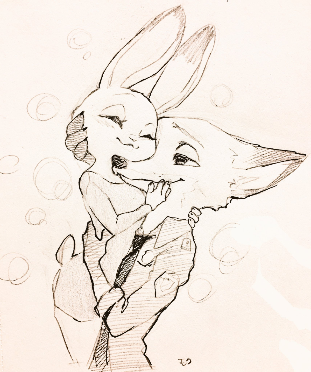 Парное тату Зверополис