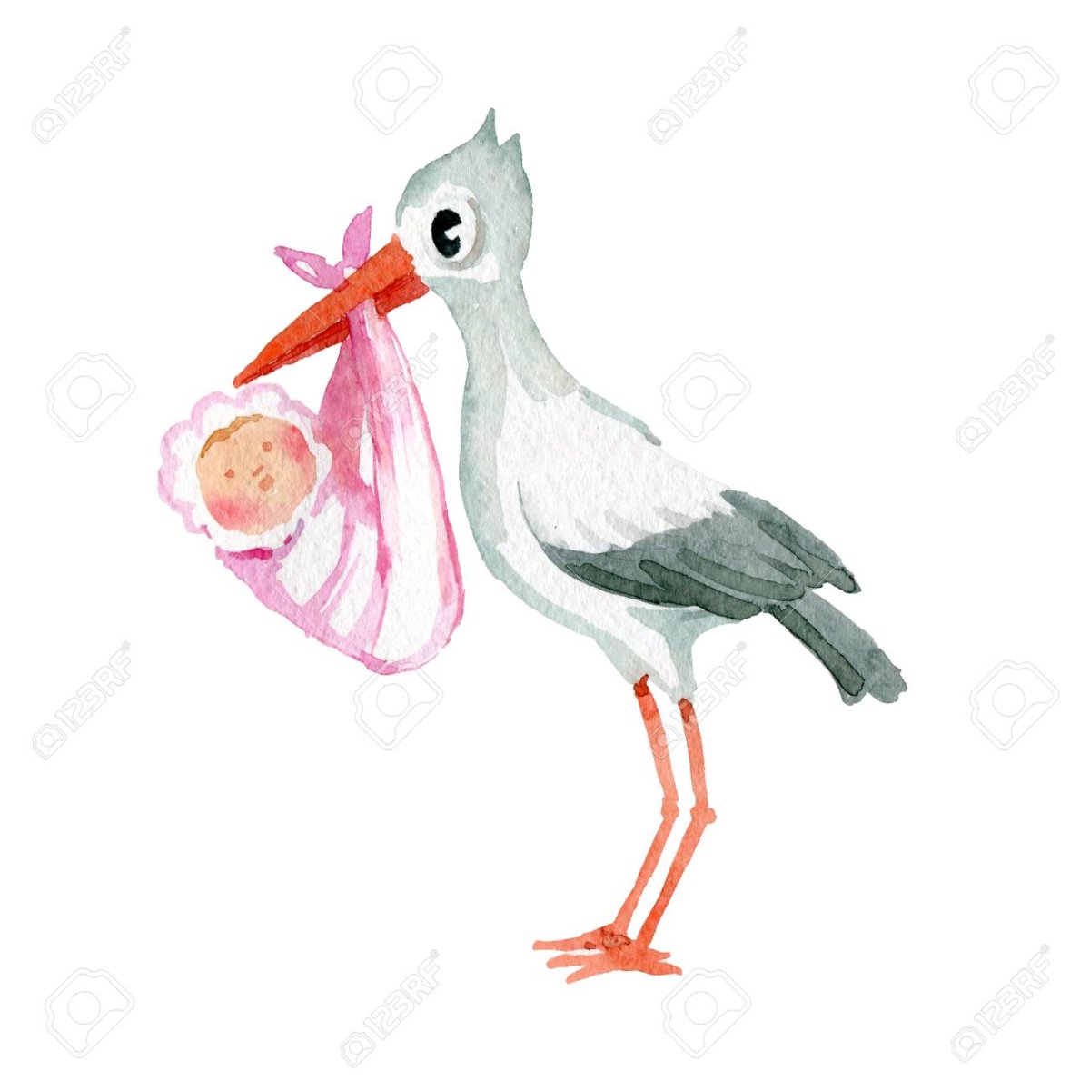 Аист принес девочку