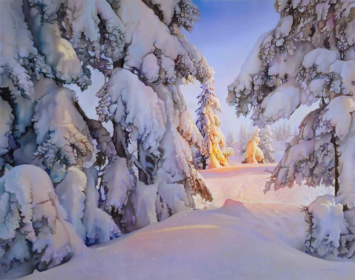 Художник Richard Mravik лес