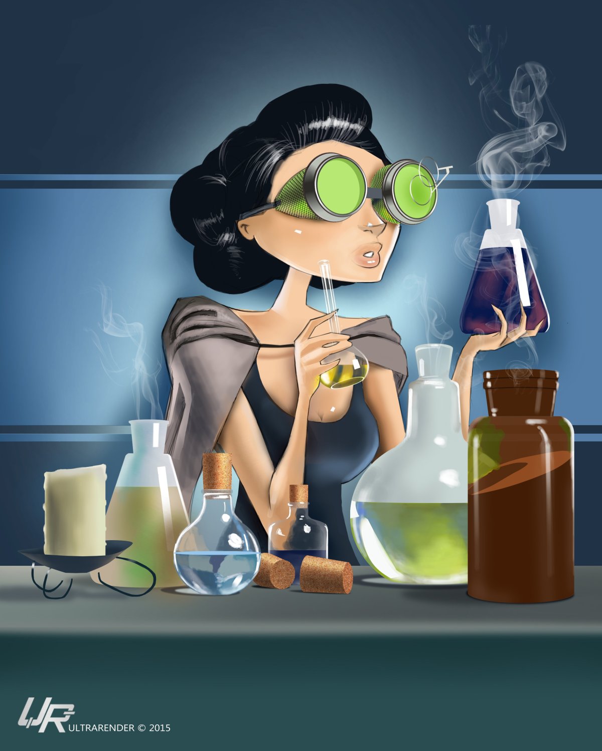Девушка Химик