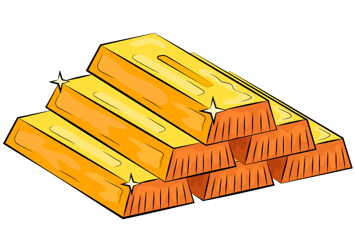 Слиток золота вектор