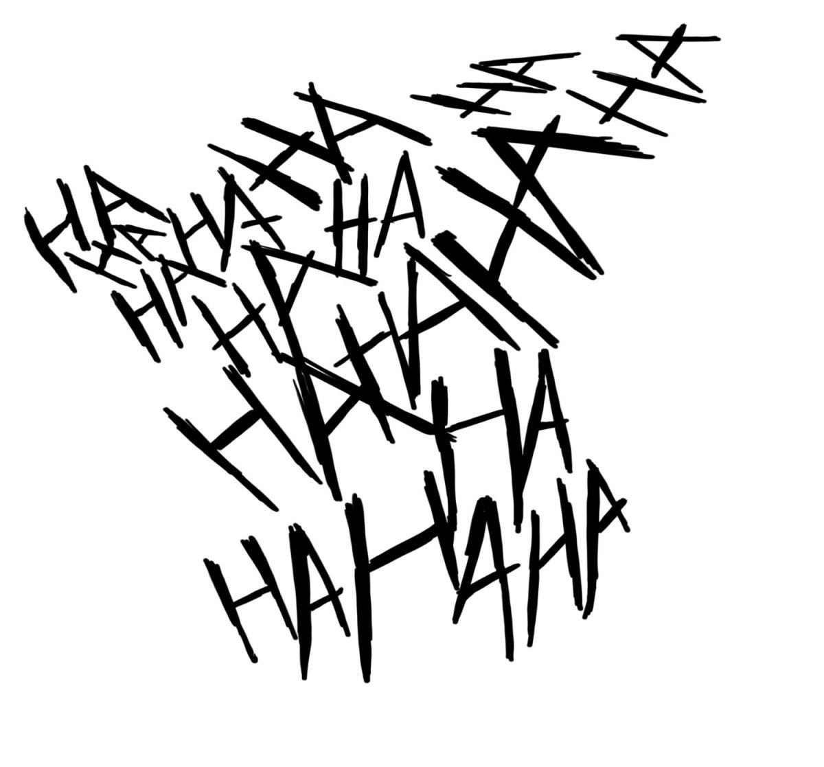 Эскиз тату ha ha ha