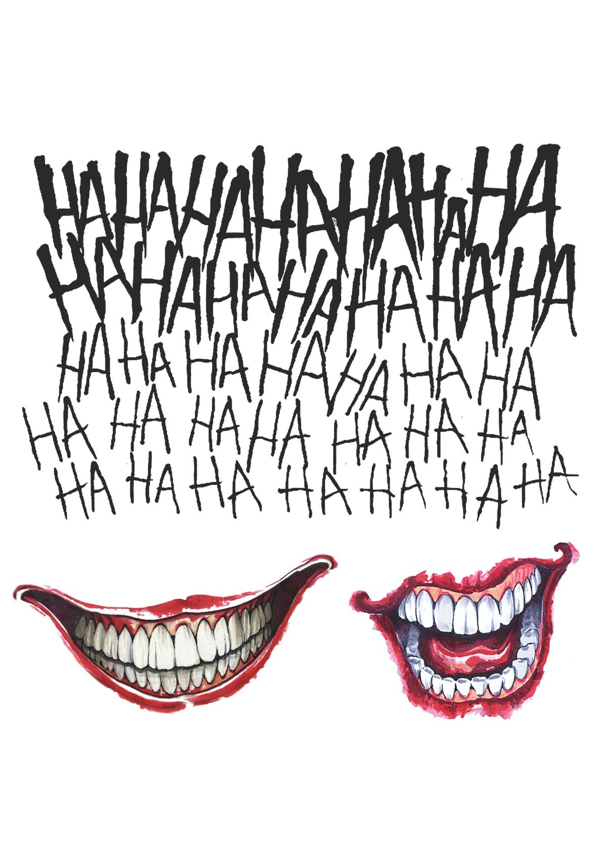 Тату Джокера из фильма отряд самоубийц