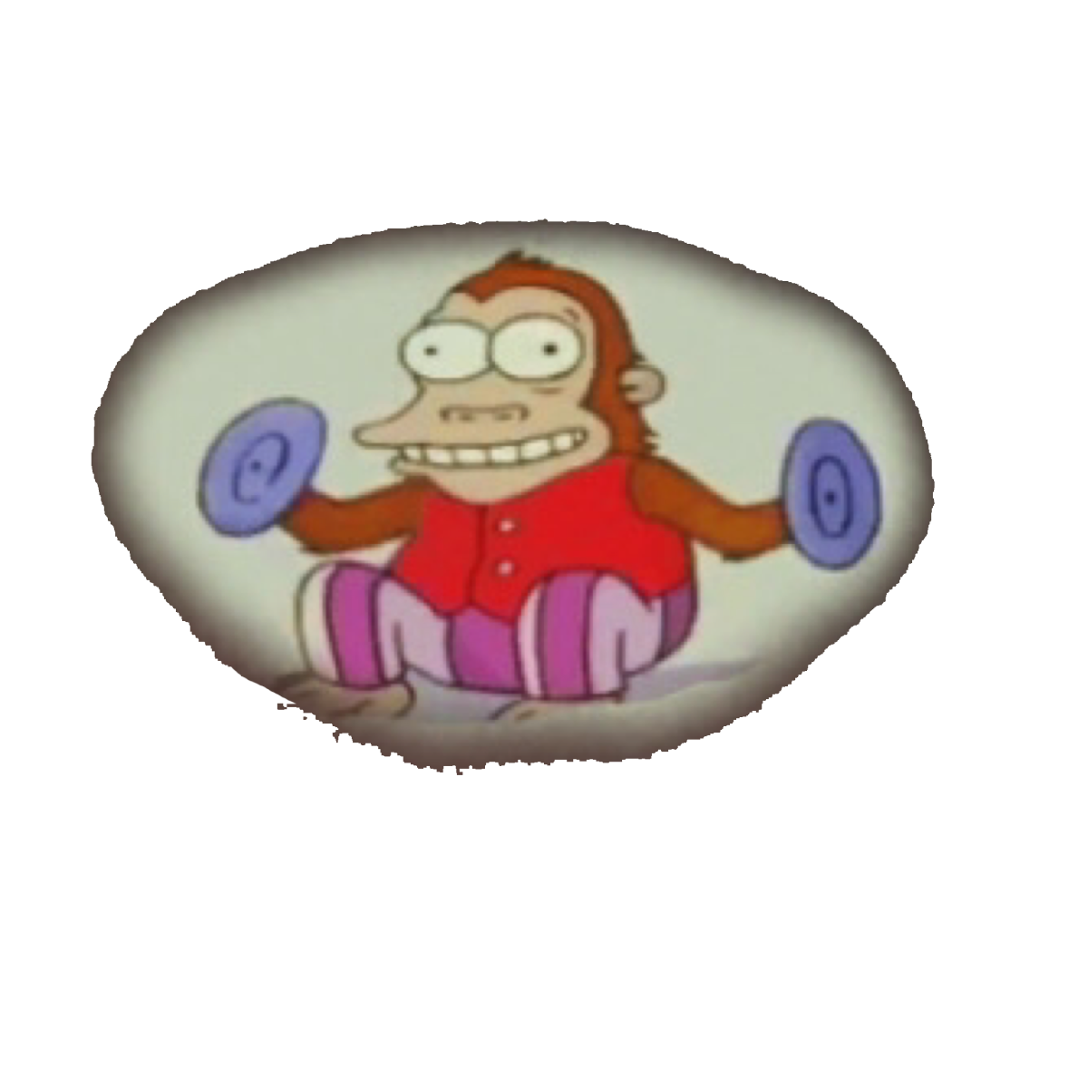 Обезьянка хлопает тарелками