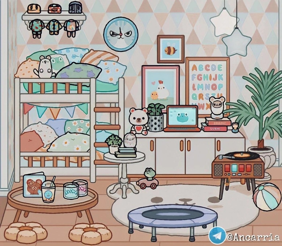 Бумажный домик тока бока