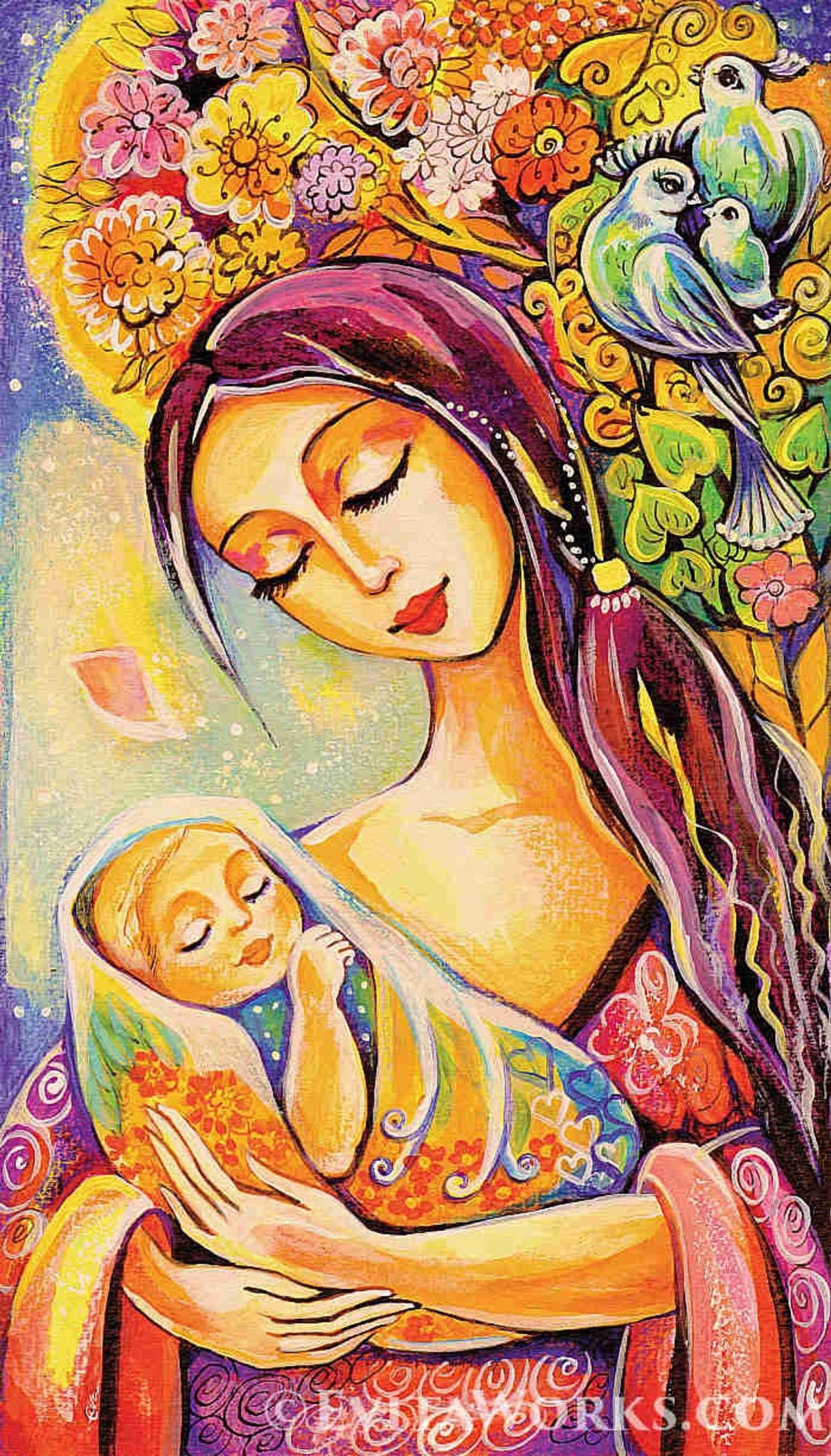 Иллюстрации материнство