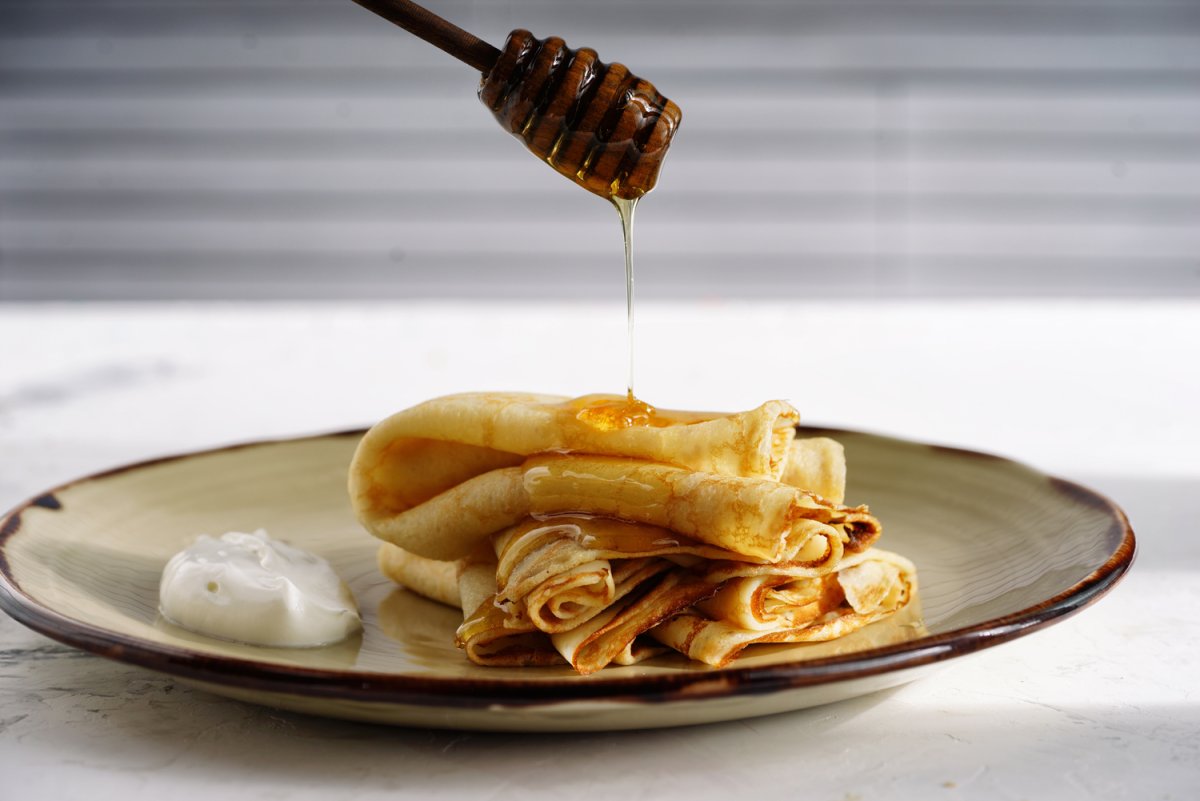 Блины с медом