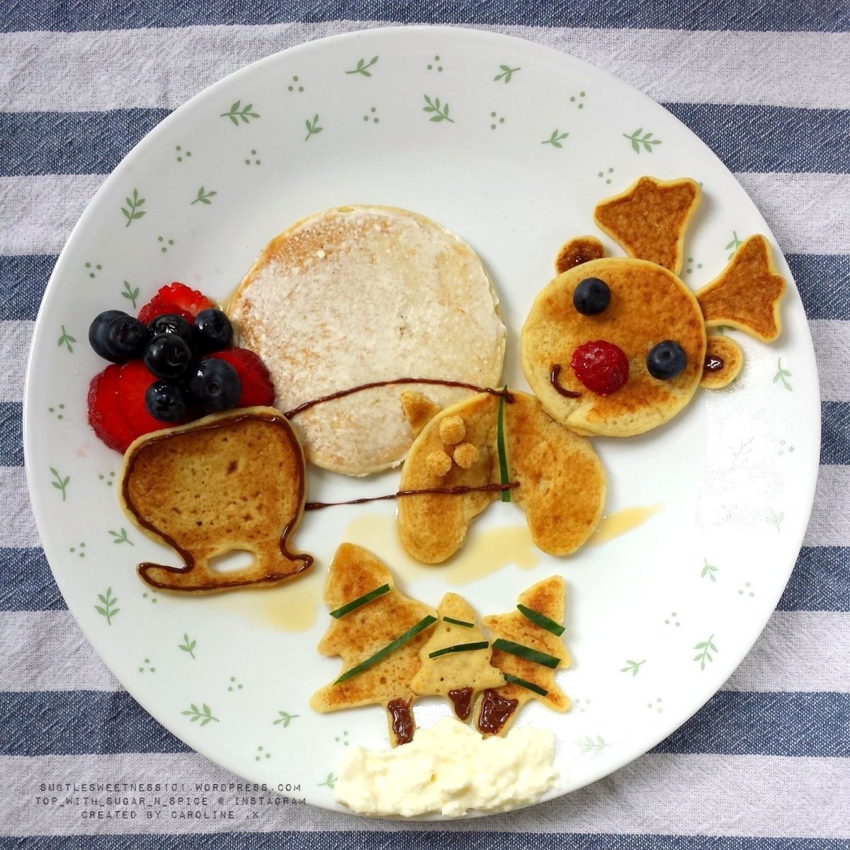 Украсить блины ребенку