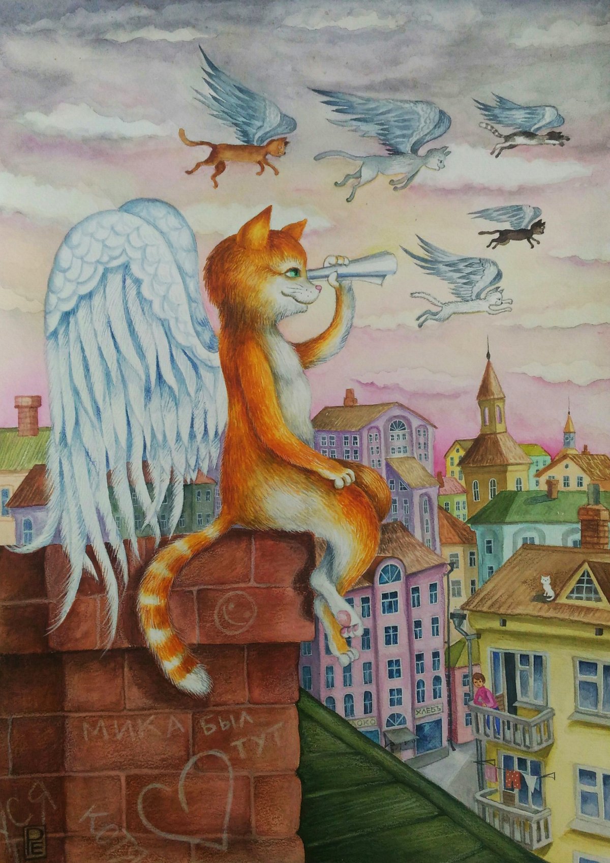 Ангелочки в современной живописи