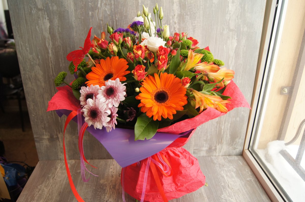 Герберы букет