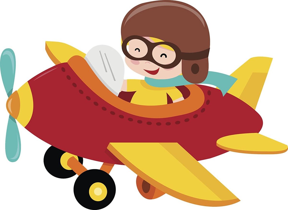 Ребенок пилот самолета