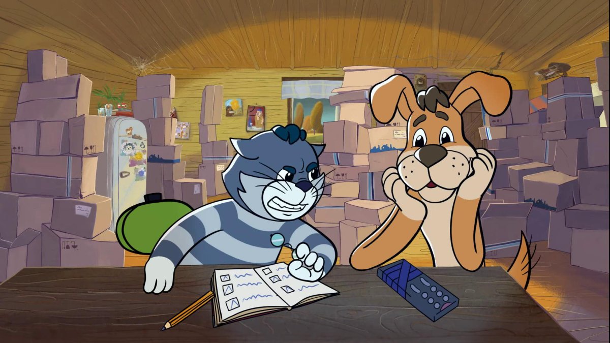 Кот Матроскин с гитарой